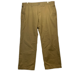 Eddie Bauer Men's Classic Fit Chino Striaght Leg TAN Saddle 38 x 30 Khaki Pants